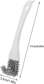 1pc Double-Ended Slot Cleaning Brush, Groove and Crevice Cleaner for Kitchen, BBQ Grates, Bathroom and Home, White