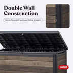 keter signature collection 150 gallon resin deck box, view 9