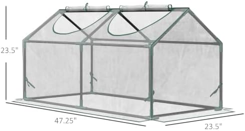outsunny 4' x 2' x 2' portable mini on a desk or shelf