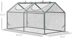 outsunny 4' x 2' x 2' portable mini on a desk or shelf