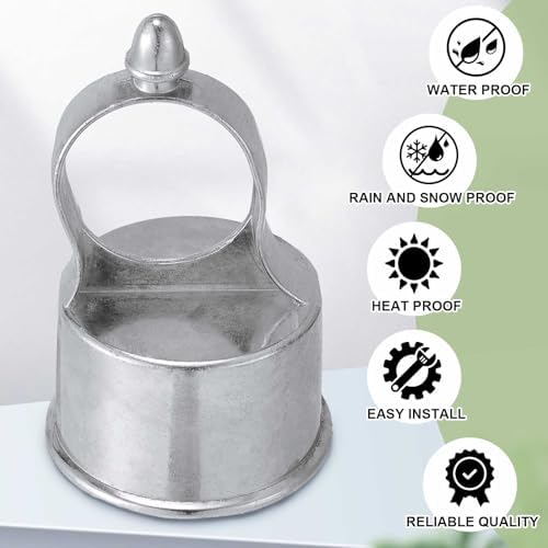 therwen 16 pack chain link fence loop cap, close-up detail