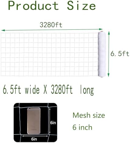 professional garden trellis netting bulk roll 6.5ft x shown in use