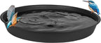 2 Pack Bird Bath Bowl 14", 1.6" Depth, 13 14 15 16 17 20 24 inch Plastic Birdbath Bowls Only, Birdbaths Dish for Outdoor Garden, Extra Large Plant Saucer (14", Brown)