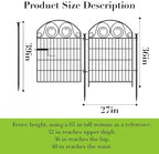 getlay tall garden fencing 36 inch high, 2 shown in use