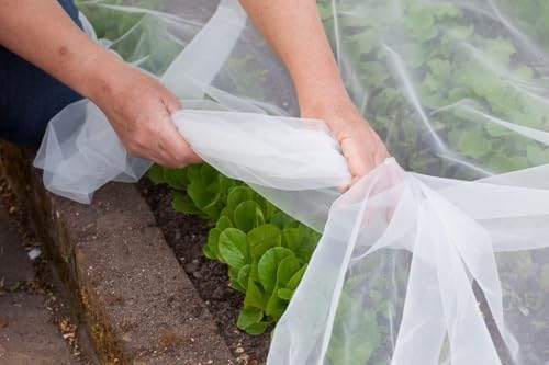 agfabric garden netting 9.8x 49.2 ft insect pest on a desk or shelf