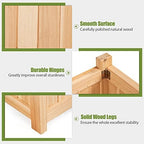 costway planter garden bed, folding planter box, 27.5", front angle view