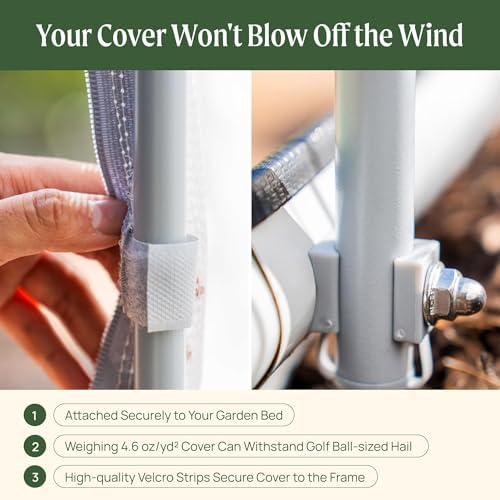 vego garden 2.0' x 5.0' mesh cover system,pest, package contents