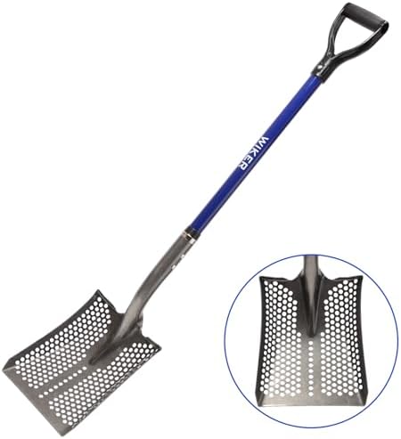 wiker 45in sand sifting shovel with blue fiberglass, main product view