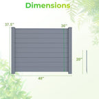 giantex 36''h x 48''w air conditioner fence privacy on a desk or shelf