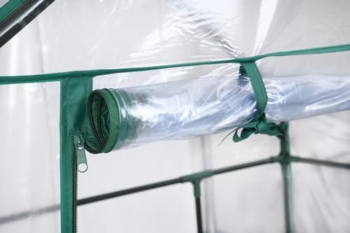 miracle-gro walk-in greenhouse, removable shelves, transparent, 4'8"x29", view 19