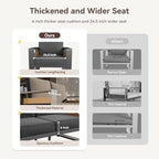 aoxun aluminum patio furniture set, 5 seats sectional on a desk or shelf