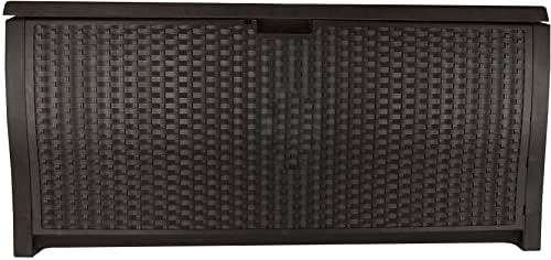 suncast 99 gallon deck garden garage home wicker on a desk or shelf