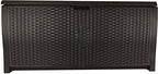 suncast 99 gallon deck garden garage home wicker on a desk or shelf