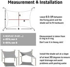 love story 10' x 13' waterproof sun shade shown in use
