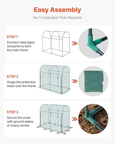 vevor crop cage, 5.9 x 2.98 x 4.9, package contents