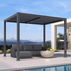 purple leaf 92ks louvered pergola 8' x 10' shown in use