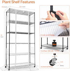 bstrip 5-tier indoor greenhouse with grow light, 35.4x13.8x71in, view 9