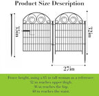 getlay tall garden fence animal barrier with gate shown in use
