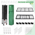 eagle peak 7x7 pop up greenhouse portable walk-in on a desk or shelf