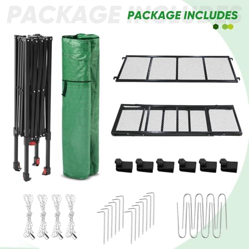 eagle peak 7x7 pop up greenhouse portable walk-in on a desk or shelf