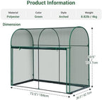 ohuhu crop cages for garden plant: 6x3x5 ft, package contents