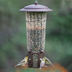 perky-pet squirrel-be-gone max bird feeder, (4) flexport feeding, view 12