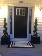 all season green 4' spiral boxwood topiary trees showing dimensions