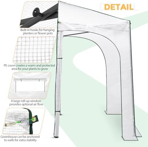 eagle peak 9x4 easy setup pop up greenhouse shown in use