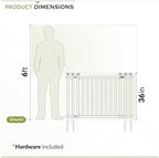 zippity baskenridge picket gate, white vinyl diy no, package contents