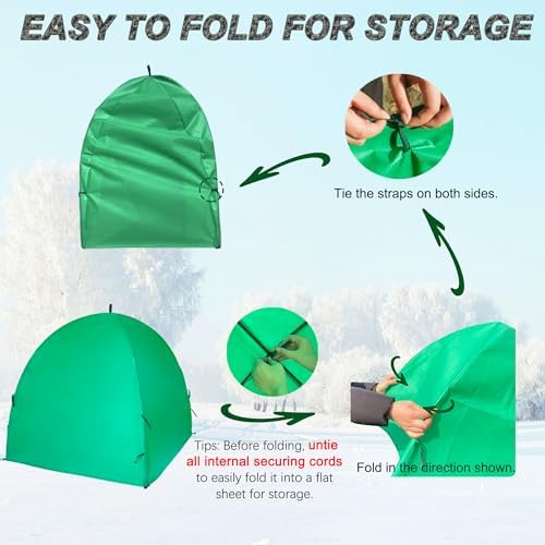 50″*50″*40″ winter plant warm covers - raised bed, side view