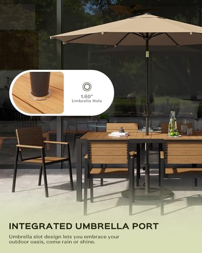 vexwalx outdoor dining set, aluminum dining table set, package contents