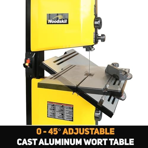 woodskil 9-inch band saw, 3-amp benchtop bandsaw, 2500, side view
