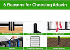 adavin garden fencing 36 inch high, low threshold shown in use
