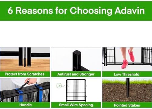 adavin garden fencing 36 inch high, low threshold shown in use