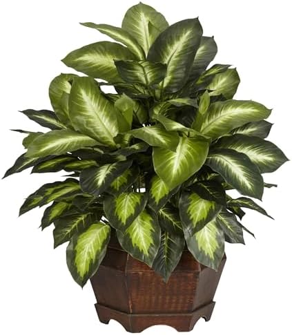nearly natural 24 in artificial golden dieffenbachia plant, main product view