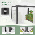 eagle peak 10x10 walk in pop up greenhouse, front angle view