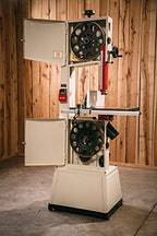 jet 14" woodworking band saw, 1.75 hp, 13", front angle view