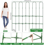 cucumber trellis for raised bed 5.4x5.5ft u-shape adjust shown in use