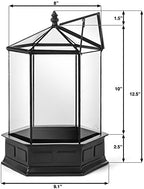 h potter six-sided glass terrarium wardian case succulent, package contents