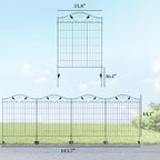 outsunny garden fence panels no dig stake border on a desk or shelf