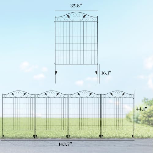 outsunny garden fence panels no dig stake border on a desk or shelf