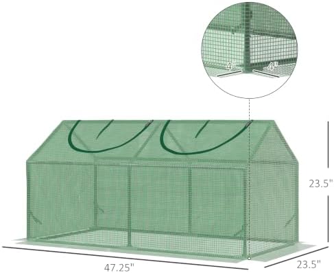 outsunny 4' x 2' x 2' portable mini on a desk or shelf