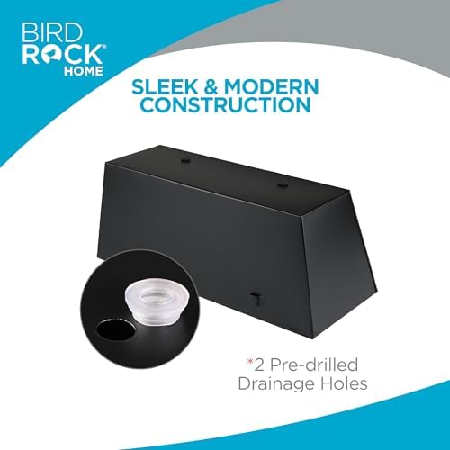 birdrock home 2pk metal railing planter box |, package contents