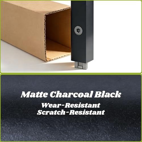 6x4ft outdoor greenhouse with roof vent, charcoal black, view 9