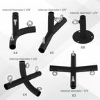 1 3/8'' canopy fittings for 8 leg carport, view 9