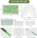 garden netting kit for raised beds, 10x30ft ultra, side view