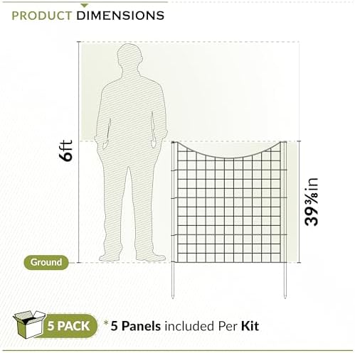 zippity 39in h black metal fence, diy fence, package contents