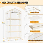 specilite 4 tiers adjustable indoor mini greenhouse with, close-up detail