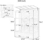 polibi wooden greenhouse, cold frame portable greenhouse with on a desk or shelf