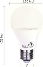 Full Spectrum Grow Light Bulbs for Indoor Plants, A19 9W LED Bulbs Indoor Outdoor Energy-Efficient 3000K Soft White Plant Light Bulbs FCC RoHS Compliant UL Listed